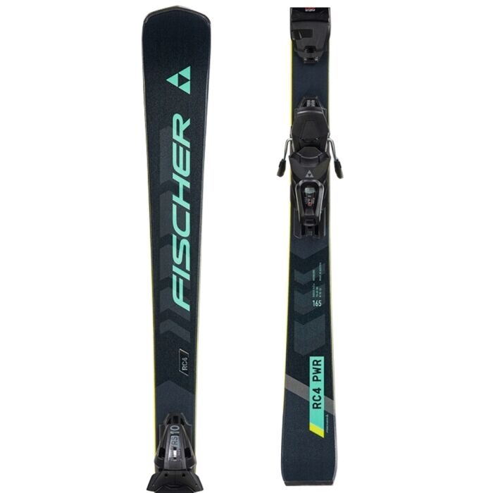 Fischer Rc4 Power, Adult Skis, 165cm + Fischer RS10 Bindings